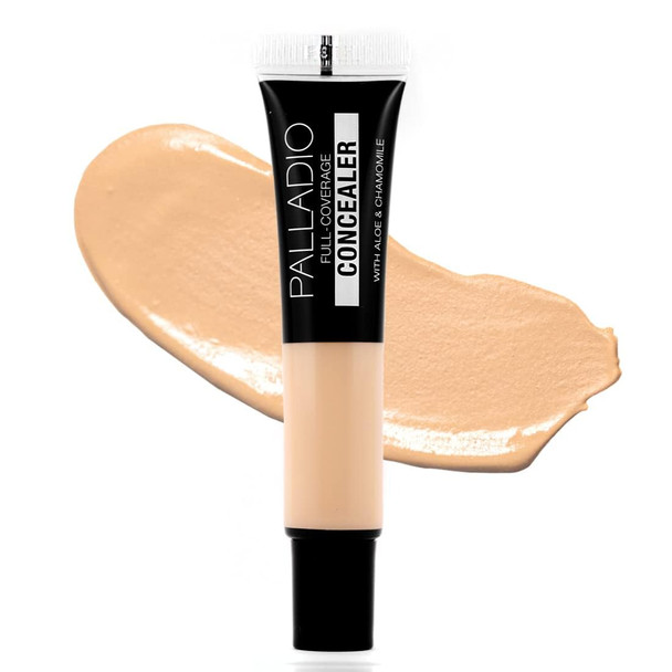 Palladio Full Coverage Concealer Creamy Face & Under Eye Formula Disguises Dark Circles Blemishes Fine Lines