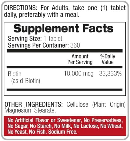 FITO MEDIC'S Lab  biotin 360 tablets  biotin Supplement