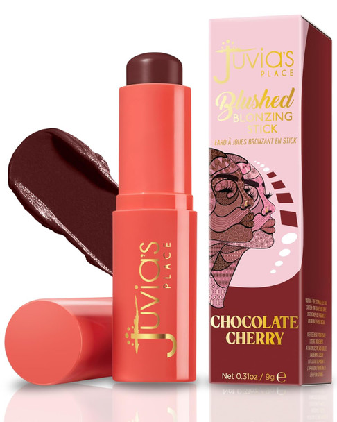 Juvia's Place Blushed Blonzing Stick Toasted Amber 2 in 1 Cream Bronzer & Blush Stick for Face Buildable Blendable Formula for a Sculpted Radiant Glow