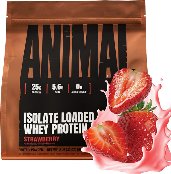 Animal Whey Isolate Protein Powder, 25G High Protein - 2LB