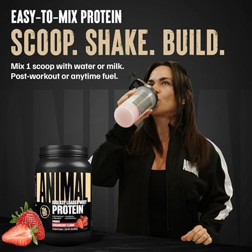 Animal Whey Isolate Protein Powder, 25G High Protein - 2LB