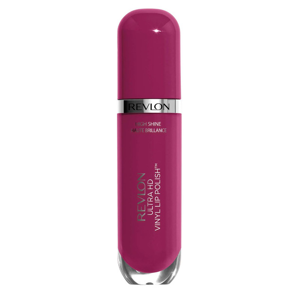 REVLON Ultra HD Vinyl Lip Polish, Liquid Lipstick, Birthday Suit, Mauve Nude Gloss