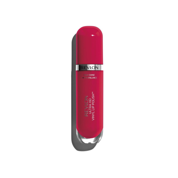 REVLON Ultra HD Vinyl Lip Polish, Liquid Lipstick, Birthday Suit, Mauve Nude Gloss