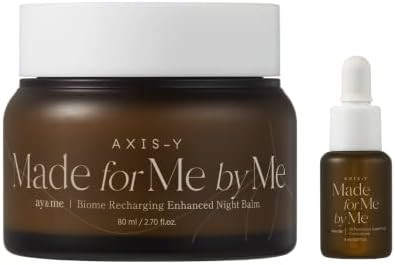 AXIS Y Biome Recharging Night Renewal Set  Overnight Solution Care Set Skin Barrier Cream with Panthenol Concentrate Korean Skincare for All Skin Types
