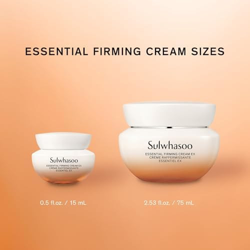 Sulwhasoo Essential Firming Face Cream Hydrating Korean Face Moisturizer Visibly Firms, Soothes and Nourishes Skin   Daily Face Cream for Dry Sensitive Skin