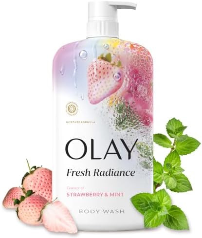 Olay Body Wash for Women Fresh Radiance 24/7 Skin Loving Freshness Visibly Radiant Plant Based Cleansers Vitamin B3 & Antioxidant Blend For All Skin Types
