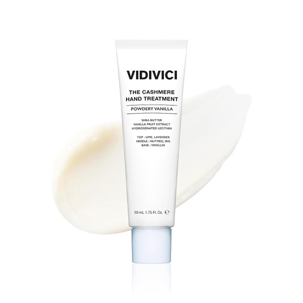 VIDIVICI Cashmere Hand Treatment Korean Perfume Hand Cream Deep Hydration with Shea Butter Lightweight Fast Absorbing Formula