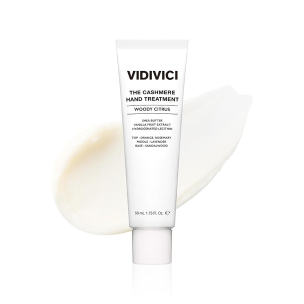 VIDIVICI Cashmere Hand Treatment Korean Perfume Hand Cream Deep Hydration with Shea Butter Lightweight Fast Absorbing Formula