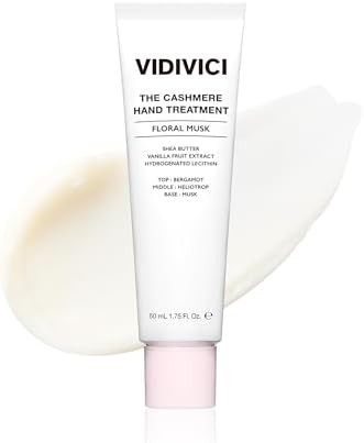 VIDIVICI Cashmere Hand Treatment Korean Perfume Hand Cream Deep Hydration with Shea Butter Lightweight Fast Absorbing Formula