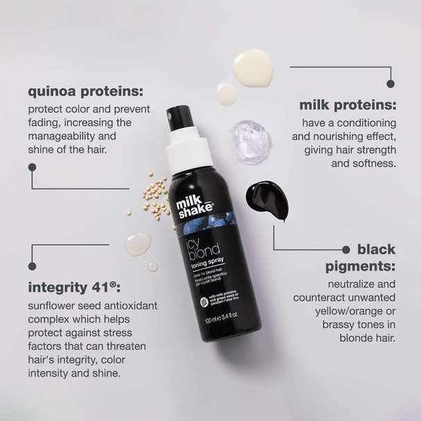 milk_shake Icy Blond Toning Spray  Leave-In  3.4 Fl Oz