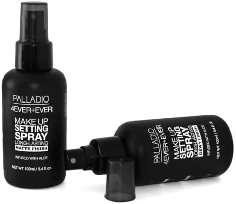 Palladio 4 Ever and Ever Make Up Setting Spray, Longlasting, Instantly Sets and Secures Makeup for All Day Wear - 100 ml