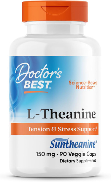 Doctor's Best Suntheanine L-Theanine - 90 Vegetarian Capsules