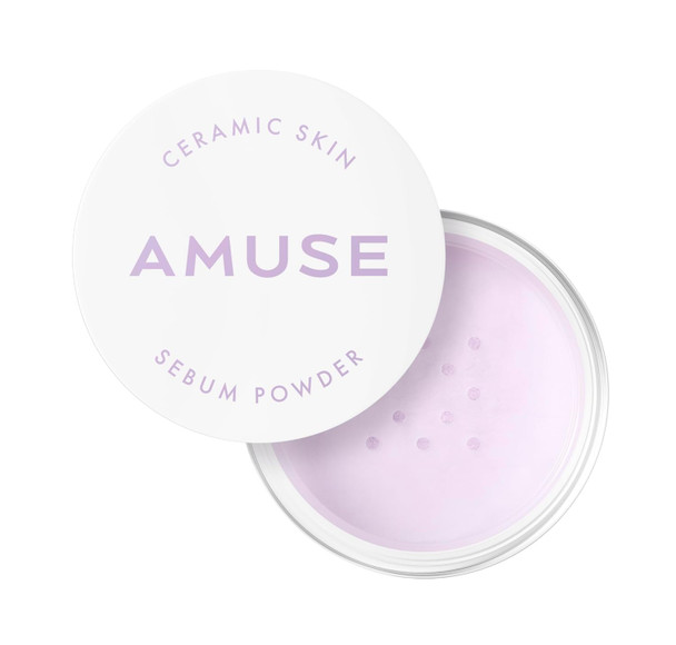 AMUSE SEOUL Ceramic Skin Sebum Face Powder Lightweight Oil Control Loose Powder No Sebum Blurring Finish Long Lasting Setting Powder