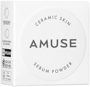 AMUSE SEOUL Ceramic Skin Sebum Face Powder Lightweight Oil Control Loose Powder No Sebum Blurring Finish Long Lasting Setting Powder