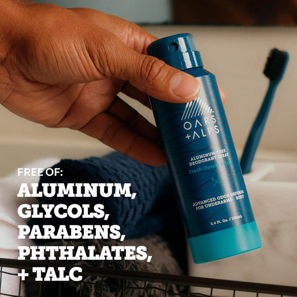Oars + Alps Aluminum Free Men's Whole Body Deodorant Spray
