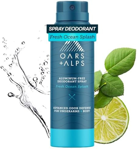 Oars + Alps Aluminum Free Men's Whole Body Deodorant Spray