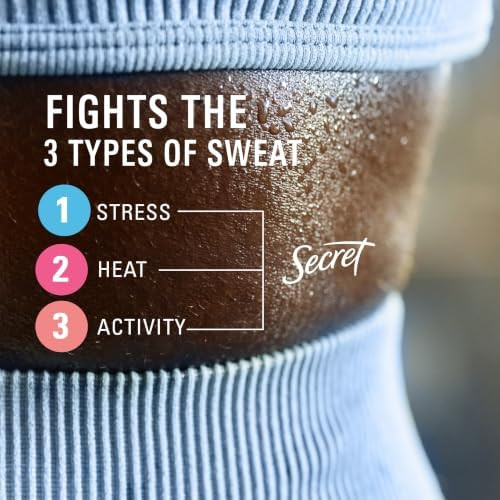Secret Clinical Strength 100HR Sweat & Odor Soft Solid Antiperspirant Deodorant for Women 3X Stress Protection with Hyaluronic Acid PH Balancing Minerals Light & Fresh Scent