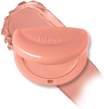 hince HALF MOON CHEEK Cream Blush for Cheeks Dewy Glow Hydrating & Blendable Korean Beauty Face Blush Lightweight Creamy Formula Natural Soft Pink Finish