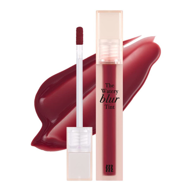BY MERZY The Watery Blur Velvet Tint – Vegan Long-Lasting Lip Tint with Soft Matte Finish – Gel-to-Powder Texture High-Pigment Color - 0.13 fl oz