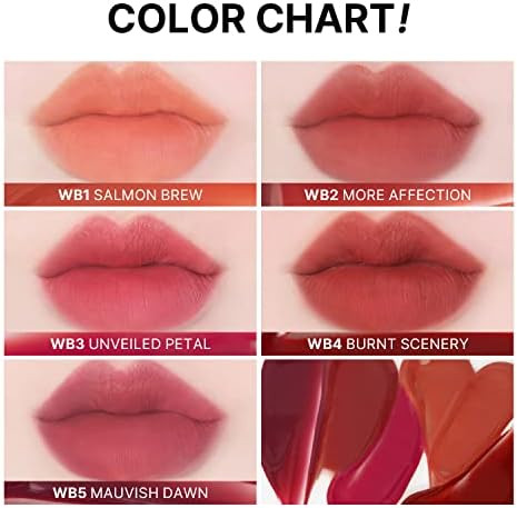 BY MERZY The Watery Blur Velvet Tint – Vegan Long-Lasting Lip Tint with Soft Matte Finish – Gel-to-Powder Texture High-Pigment Color - 0.13 fl oz