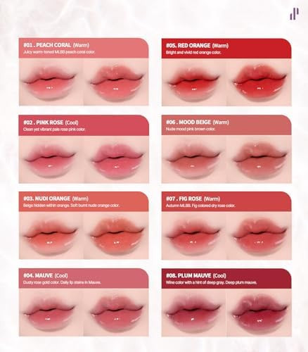 Heart Percent Dote On Mood Pure Glow Tint Watery & Lightweight Moisturizing Lip Stain Long Lasting Liquid Lipstick 6.8g