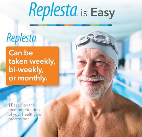 Replesta 50,000 IU Vitamin D3 Cholecalciferol  for Vitamin D Deficiency Once-Weekly Chewable Wafer  Non-GMO