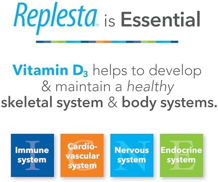 Replesta 50,000 IU Vitamin D3 Cholecalciferol  for Vitamin D Deficiency Once-Weekly Chewable Wafer  Non-GMO