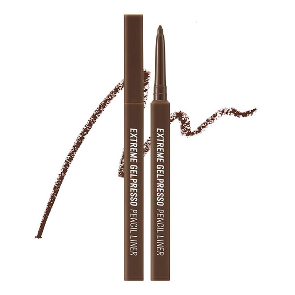 CLIO Extreme Gelpresso Pencil Eyeliner, Gel Smooth Waterproof Formula, High Pigment Color, Smudge Proof Long Wear, Creamy Glide, Tightline Blend Control, Safe for Sensitive Eyes