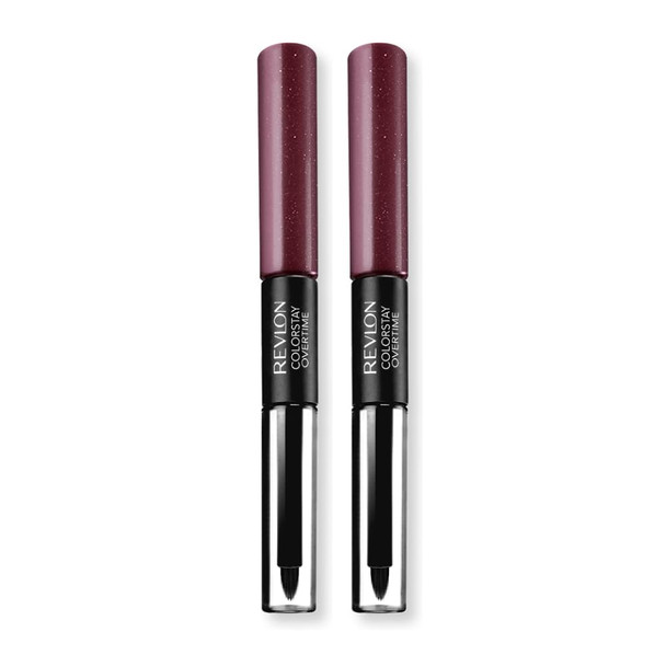 Revlon ColorStay Overtime Liquid Lip Color, Relentless Raisin [270] 1 ea (Pack of 2)