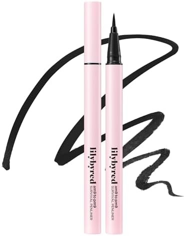 lilybyred Am9 to Pm9 Survival Penliner | Korean Waterproof Liquid Eyeliner with 0.1mm Ultra-Fine Brush Tip, Highly Pigmented, Quick-Drying, Smudge-Proof, Long-Lasting