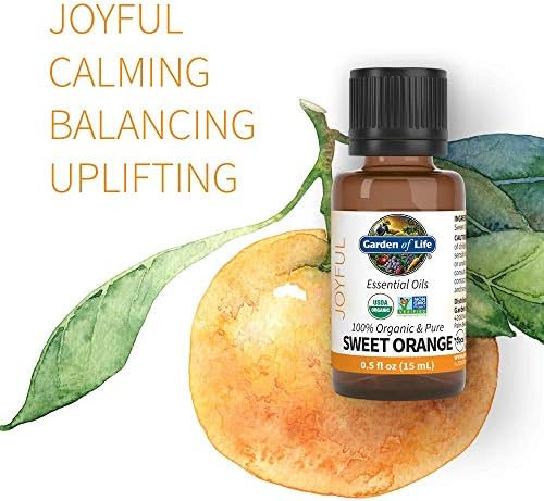 Garden of Life Organic Sweet Orange Essential Oil, USDA Organic
