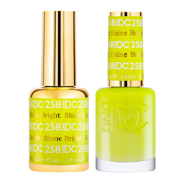 DAISY DND DND DC Gel Polish Set Yellow Collection UV/LED Gel Polish and Air Dry Nail Lacquer Matching Chip-Free Polish Duo 0.5 Fl Oz
