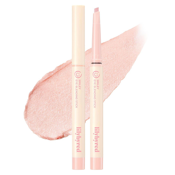 lilybyred Smiley Eye Blending Stick Korean Creamy Eyeshadow Stick Smooth Glide On Eye Color Precision Teardrop Tip Soft Shimmer Finish Crease Resistant