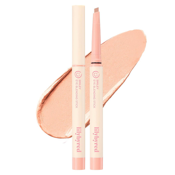 lilybyred Smiley Eye Blending Stick Korean Creamy Eyeshadow Stick Smooth Glide On Eye Color Precision Teardrop Tip Soft Shimmer Finish Crease Resistant