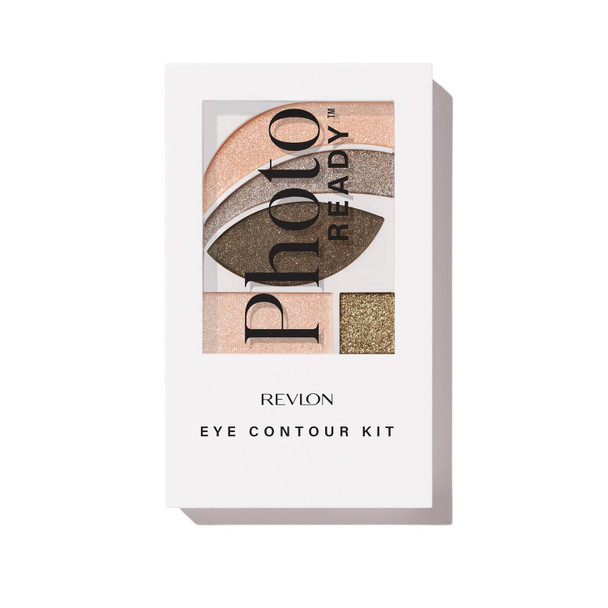 REVLON PhotoReady Eye Contour Kit Gray Palette, 501 Metropolitan, 0.1 oz