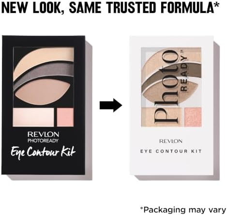 REVLON PhotoReady Eye Contour Kit Gray Palette, 501 Metropolitan, 0.1 oz