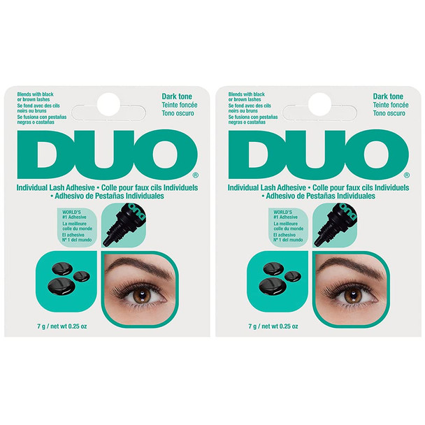 DUO Individual Lash Adhesive Dark Tone  Waterproof Lash Glue for Eyelash Clusters & False Lashes Long-Lasting Strong Hold Makeup Formula