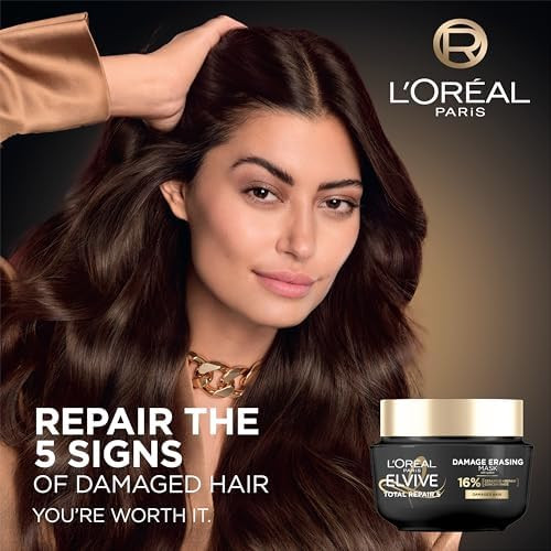 L'Oreal Paris Elvive Total Repair 5 Damage Erasing Balm Mask Rinse-Out Hair Treatment 8.5 Fl Oz (Pack of 1)