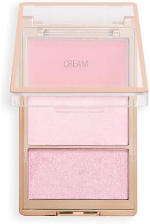 Revolution Highlight Icon Palette Rich Brown Shimmer Radiant Pink Shimmer