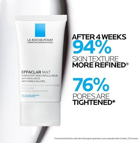 La Roche  Posay Effaclar Mat Oil Free Face Moisturizer for Oily Skin