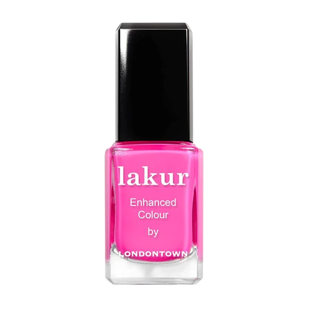 LONDONTOWN Lakur Nail Polish – Pink & Purple Shades, Long-Lasting, Streak-Free, Chip-Resistant | 21+ Free Non-Toxic Vegan Nail Color, Strengthens & Hydrates Nails