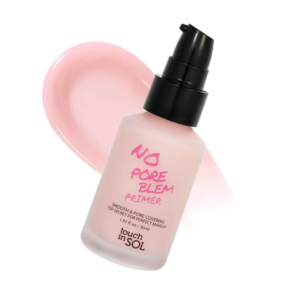 TOUCH IN SOL No Poreblem Primer  Pore Primer for Korean Makeup Mattifying Primer for Oily Skin Pore Eraser for Large Pores Blurring Finish from K Beauty