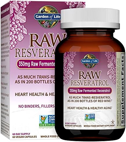 Garden of Life Raw Resveratrol with Probiotics, Antioxidant Support