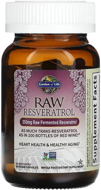 Garden of Life Raw Resveratrol with Probiotics, Antioxidant Support
