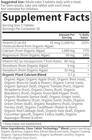 Garden of Life Organics Plant Calcium Supplement