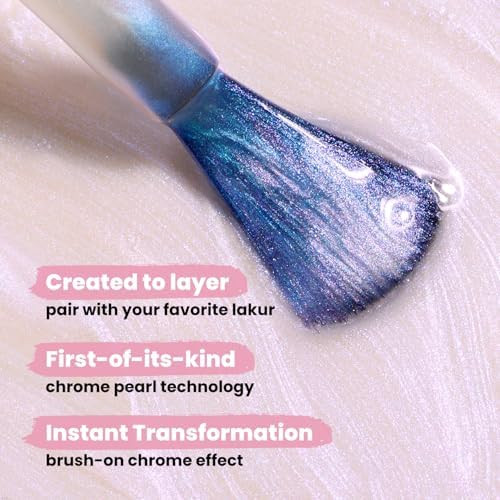 LONDONTOWN Nail Polish/Topper - Chrome Glaze - Enhanced Color Long Lasting Top Nail Coat Gel-free Shine Nail Look