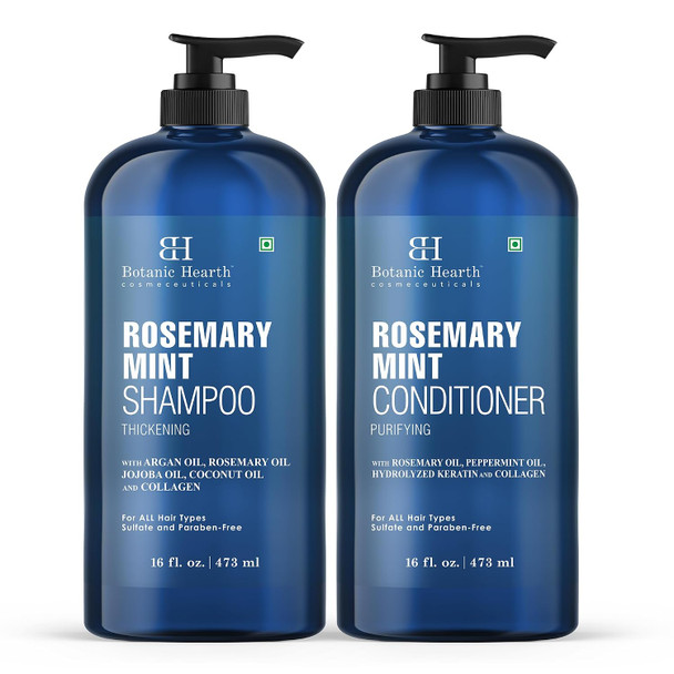 Botanic Hearth Tea Tree Shampoo And Conditioner Set - 16 Fl oz Each