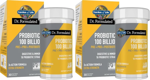 Garden of Life Dr. Formulated Pre, Post and Probiotics 100 Billion CFU