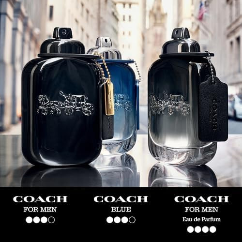 Coach for Men Eau de Toilette - Men's Fragrance - Fougere Woody - With notes of Pear Nashi Cardamom & Vetiver