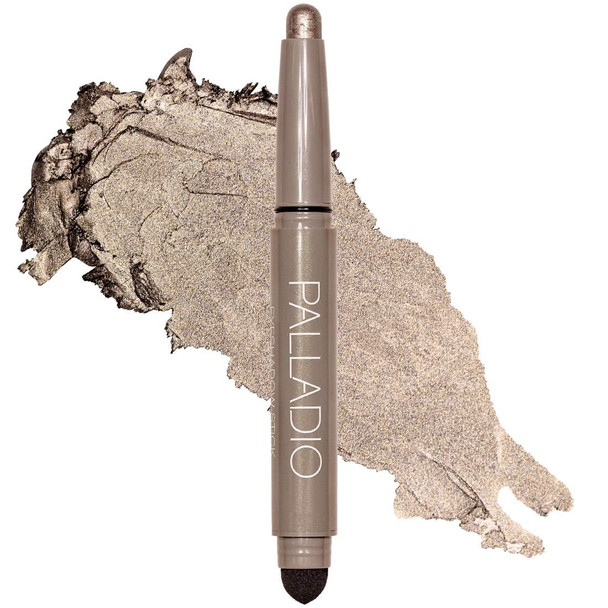 Palladio Waterproof Eyeshadow Stick with Blending Sponge, Long Lasting & Effortless Application, Smudge Free & Crease Proof Formula, Matte & Shimmer Shades, Buildable Eye Shadow (Matte Rose)